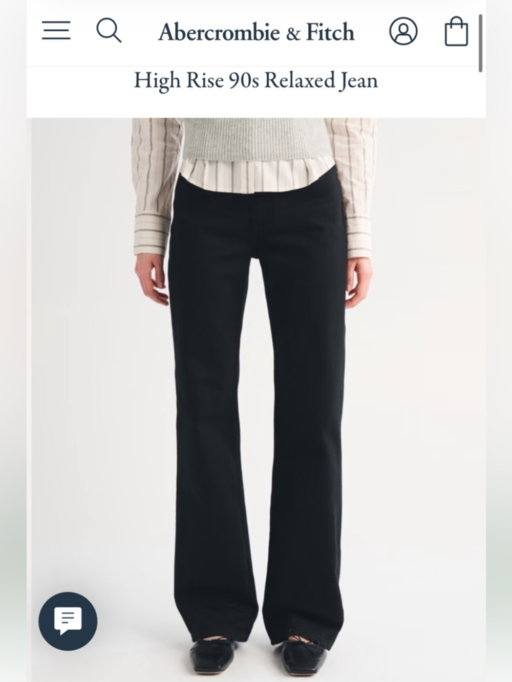 Abercrombie & Fitch High Rise 90s Relaxed Jean